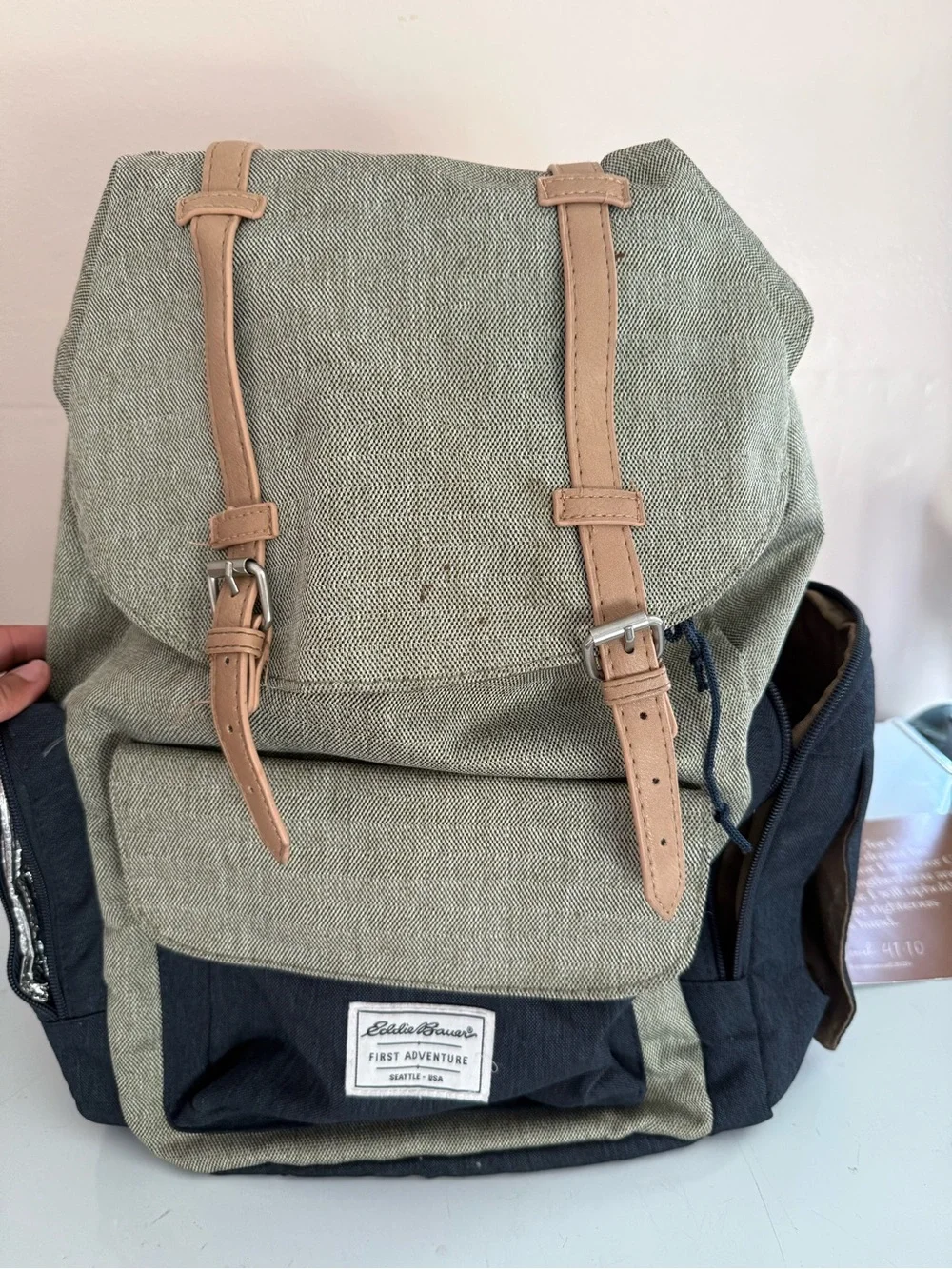 Eddie Bauer Canvas Diaper Bag/ Backpack